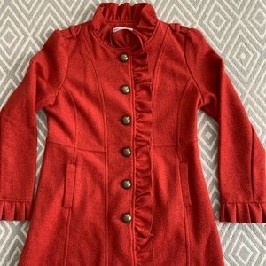Gorgeous ruffle detail coat